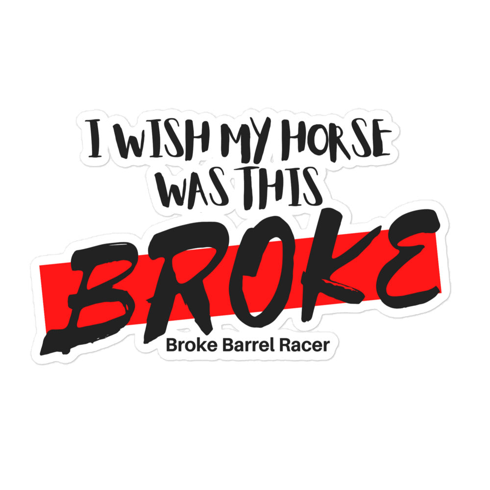 Broke Sticker